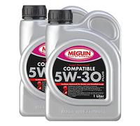 Olio Megol Compatibile SAE 5W-30 Plus Meguin 2 X 1 Litro per BMW Man Mercedes