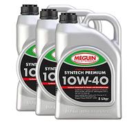 Olio Megol Syntech Premium SAE 10W-40 Meguin 3 X 5 Litro per Seat VW Skoda