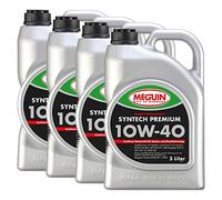 Olio Megol Syntech Premium SAE 10W-40 Meguin 4 X 5 Litro per Mercedes Opel