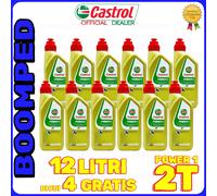 OLIO MISCELA CASTROL POWER 1 MOTO SCOOTER 2 TEMPI SEMISINTETICO 12 LITRI 12CS02