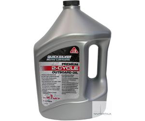 OLIO MISCELA FUORIBORDO MERCURY- QUICKSILVER PREMIUM 2T TCW3 TANICA DA 4 LITRI