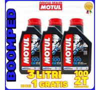 OLIO MISCELA MINERALE MOTUL 100 MOTOMIX 2T MOTO SOOTER 2 TEMPI 3 LITRI 03MO11