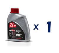 OLIO MISCELA MIX OIL MALOSSI 768231 SPORT ENGINE 2 TEMPI 7.1 2T TAPPO ROSSO 1 LT