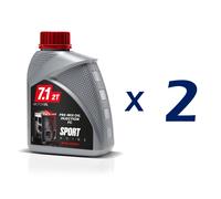 OLIO MISCELA MIX OIL MALOSSI 768231 SPORT ENGINE 2 TEMPI 7.1 2T TAPPO ROSSO 2 LT