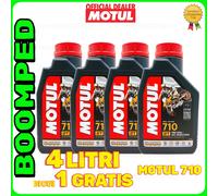 104034 OLIO MOTORE MOTUL 710 100% SINTETICO MISCELA 2TEMPI MOTO SCOOTER 1 LITRI