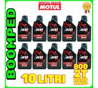 OLIO MISCELA MOTUL 800 2T ROAD RACING SINTETICO SCOOTER COMPETIZIONE 10 L 10MO09