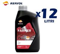 OLIO MISCELA REPSOL FARMER MINERALE 2 TEMPI 12LITRI AGRICOLO MOTOSEGA RASAERB