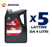 OLIO MISCELA REPSOL FARMER MINERALE 2 TEMPI LATTINA 20 LT AGRICOLO MOTOSEGA ERBA