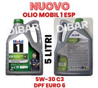 MOBIL 1 ESP 5W-30 Olio Motore VW 50400, BMW LL-04, MB 229.51, 2x5 Litri