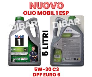 OLIO MOBIL 1 ESP 5W30 C3 5L TAGLIANDO BMW VW MERCEDES DPF EURO 6