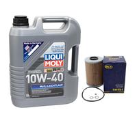 Olio MOS2 10W-40 5 Litro + Filtro per BMW 5er 7er 6er E12 E28 E34 E23 E32 E24