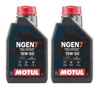 OLIO MOTO 15W50 MOTUL NGEN 7 KIT 2 LITRI PER TAGLIANDO COMPLETO SPORT