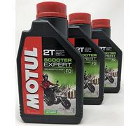 Olio Moto 2T - Motul Scooter Expert 2T, 3 litri (3 x 1 lt)