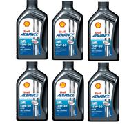 OLIO MOTO 4T SHELL ADVANCE ULTRA SINTETICO 15W50 6x1 litro