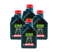 OLIO MOTO 5100 15W-50 TECHNOSYNTHESE 4TEMPI 4 litri MOTUL 104080 SCOOTER 04MO52