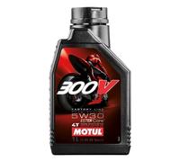 Olio Moto Da Corsa Motul 300V Road Racing 5W-30 4T JASO MA2 Racing Ester 2 Litri