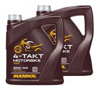 Olio Motocicletta 4-Takt SAE 10W-40 Mannol Api Sl 8 Litro Aprilia Ducati Honda