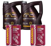 Olio motore 10 L MANNOL Extreme 5W-40 2x Motor Flush ADDITIV