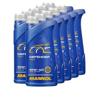 Olio Motore 10 x 1 Litro Parzialmente Sintetico Mannol Defender 10W-40 Api Sn