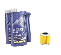 Olio Motore 10W40 Filtro MF145 Set 3 Litro per Derbi Mz Muz Sachs Yamaha XVS