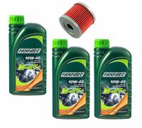 Olio Motore 10W40 Set 3 Litro KN131 per Suzuki Lz-Z 90 Ltz Anno Fab. 2007-2017