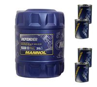 Olio motore 20L MANNOL Defender 10W-40 4x motore Flush ADDITIV