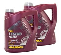 Olio Motore 2x 4 Litro Mannol Completamente Sintetico Legend + Ester 0W-40 Api