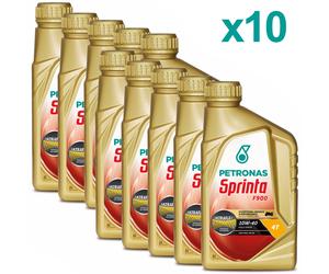 Olio Motore 4 Tempi 4T Sintetico PETRONAS Sprinta F900 10W-40 Kit 10x 1L