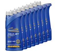 Olio Motore 4 Tempi Aqua Jet 10W40 MANNOL 8x 1 Litro Olio Per Fuoribordo Jetski