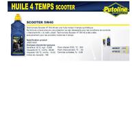 Olio Motore 4T Scooter 5W40 Sintetico 125ML PUTOLINE - 480807
