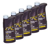 Olio Motore 5 X 1 Litro Mannol Longlife 508 509 SAE 0W20 Api B Acea C5 VW 508.00