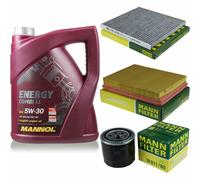 Olio Motore 5L MANNOL 5W-30 Combi LL+MANN-FILTER Per KIA Carens III UN 1.6 CVVT