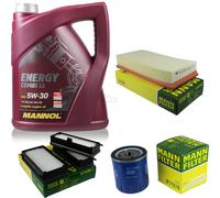 Olio Motore 5L MANNOL 5W-30 Combi LL+MANN-FILTER Per Peugeot 806 221 2.0 Turbo