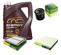 Olio motore 5L mannol 5W-30 Station Wagon Ll + Mann per Subaru Outback Bl Bp 2.5