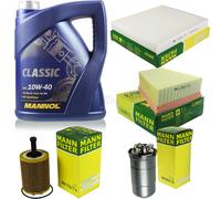 Olio Motore 5L MANNOL Classic 10W-40 + MANN-FILTER Filtro Per 6Y2