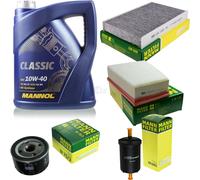 Olio Motore 5L MANNOL Classic 10W-40 + MANN-FILTER Filtro Per Renault Fluence