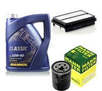 Olio Motore 5L MANNOL Classic 10W-40 + MANN-FILTER Filtro Per Suzuki Liana Kombi