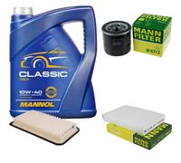 Olio Motore 5L MANNOL Classic 10W-40 + MANN-FILTER Filtro Per Suzuki Splash EX