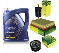 Olio Motore 5L MANNOL Classic 10W-40 + MANN-FILTER Per Renault Laguna III BT0/1