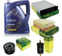 Olio Motore 5L MANNOL Classic 10W-40 + MANN-FILTER Per Renault Megane II BM0/1