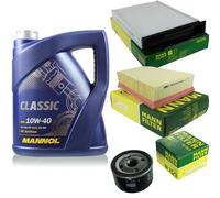 Olio Motore 5L MANNOL Classic 10W-40 + MANN-FILTER Per Renault Megane II BM0/1