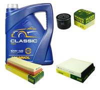 Olio Motore 5L MANNOL Classic 10W-40 + MANN-FILTER Per Renault Scénic I JA0/1