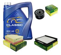 Olio Motore 5L MANNOL Classic 10W-40 + MANN-FILTER Per Renault Scénic II JM0/1
