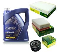 Olio Motore 5L MANNOL Classic 10W-40 + MANN-FILTER Per Renault Scénic III JZ0/1