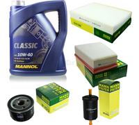 Olio Motore 5L MANNOL Classic 10W-40 + MANN-FILTER Per Renault Scénic III JZ0/1