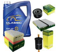 OLIO MOTORE 5L MANNOL Classic 10W40 + MANN-FILTER Per Renault Kangoo/Grand