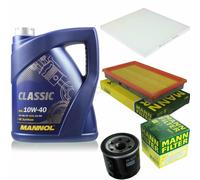 Olio Motore 5L MANNOL Classic + MANN-FILTER Filtro Per Nissan Murano II Z51