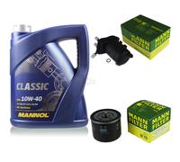 Olio Motore 5L MANNOL Classic + MANN-FILTER Filtro Per Nissan Note E11 NE11