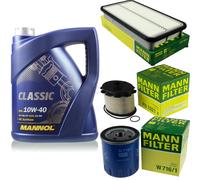Olio Motore 5L MANNOL Classic + MANN-FILTER Filtro Per Toyota Corolla _E11_