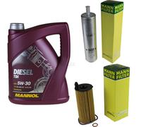 Olio motore 5L MANNOL Diesel Tdi 5W-30 + Mann filtro per BMW 3er F30 F80